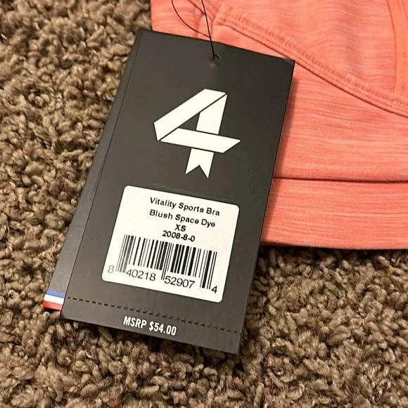 NWT Women's Coral Sports Bra - Picture 2 of 7